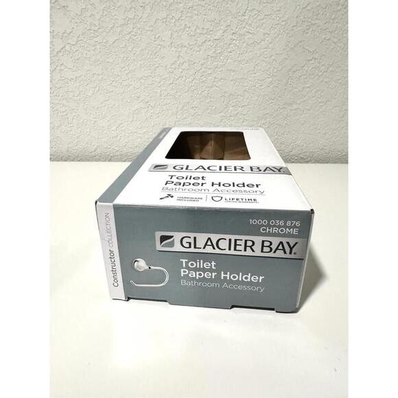 Glacier Bay Silver Toilet Paper Holder NEW - Picture 6 of 8